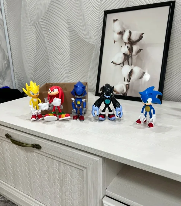 Набор игровых фигурок Sonic 5 штук пластик 10-12 см подвижные