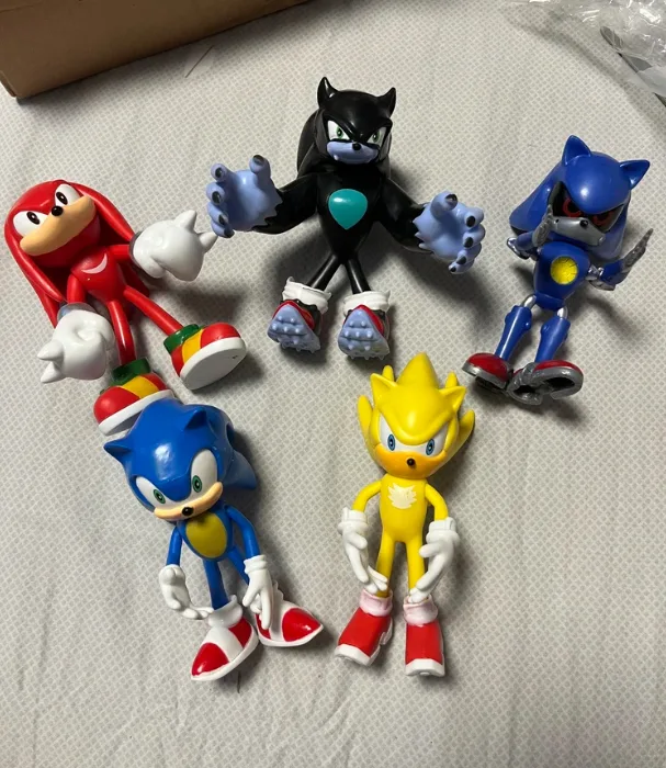 Набор игровых фигурок Sonic 5 штук пластик 10-12 см подвижные
