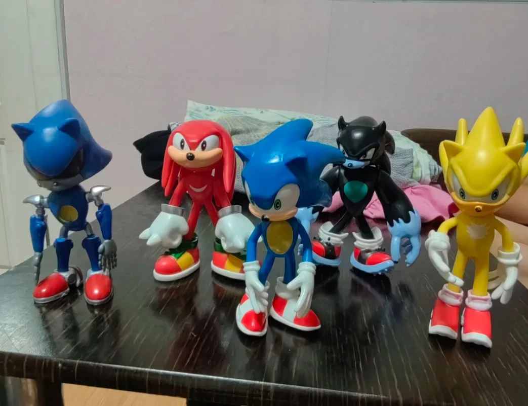 Набор игровых фигурок Sonic 5 штук пластик 10-12 см подвижные