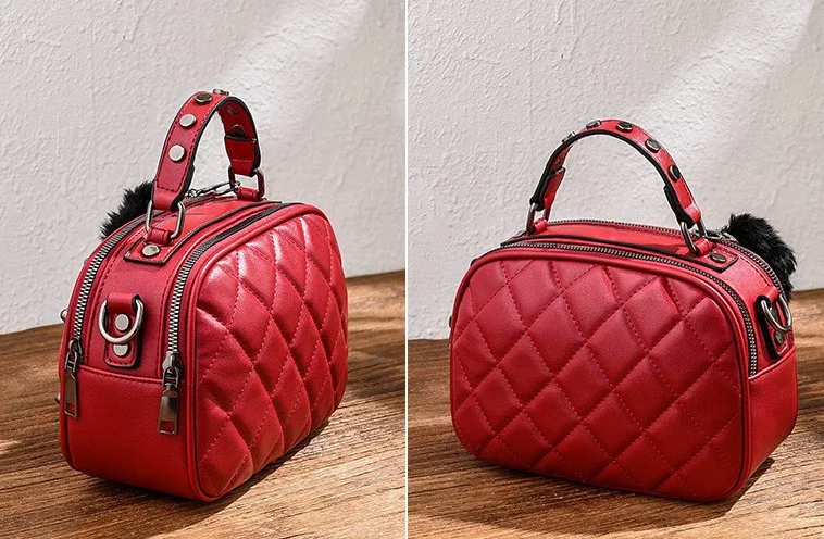 Женская минисумка экокожа 21х15х9 см Красная