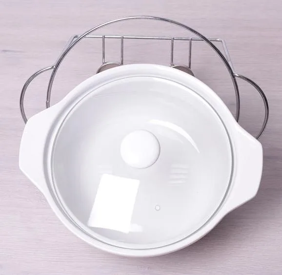 Керамічна каструля Kamille Food Warmer 2,4 л жаростійка біла