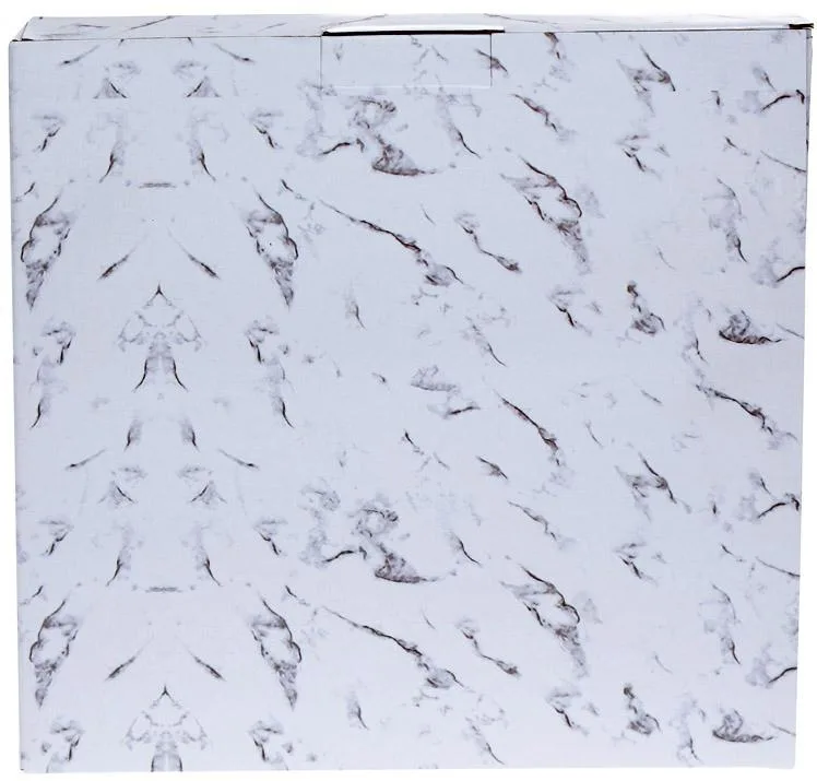 Блюдо фарфорове Golden-Marble Мраморна Розкіш 25х25 см з золотим візерунком