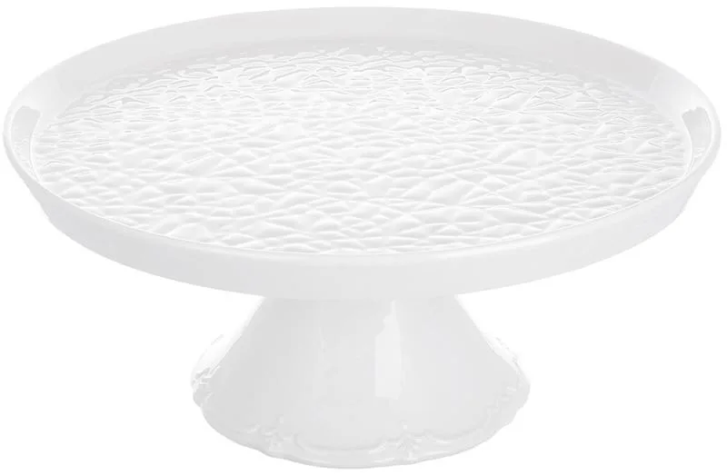 Тортниця порцелянова White City Bubbles Ø24 см для десертів і пирогів