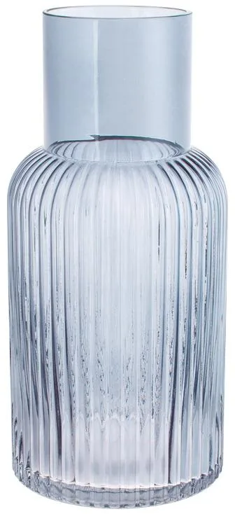 Ваза скляна Ariadne Bottle Grey сірого кольору Ø14 см висота 30 см
