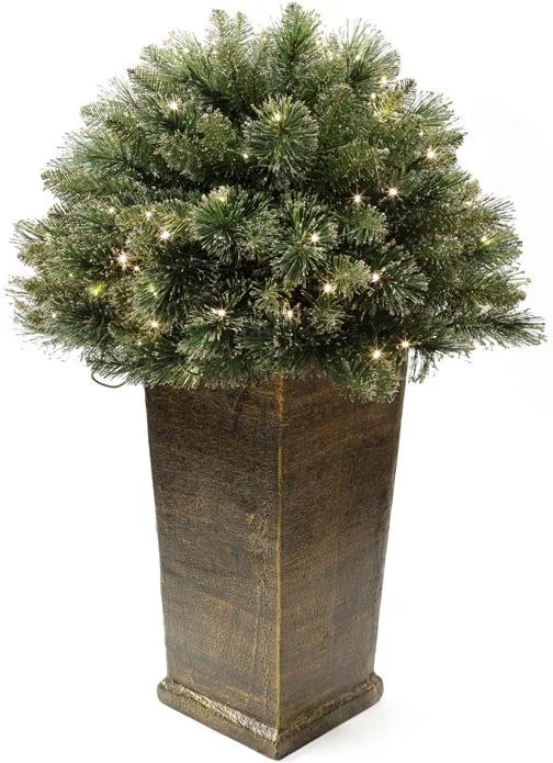 Напольний новорічний декор Christmas Tree з гірляндою 90 см з штучної хвої