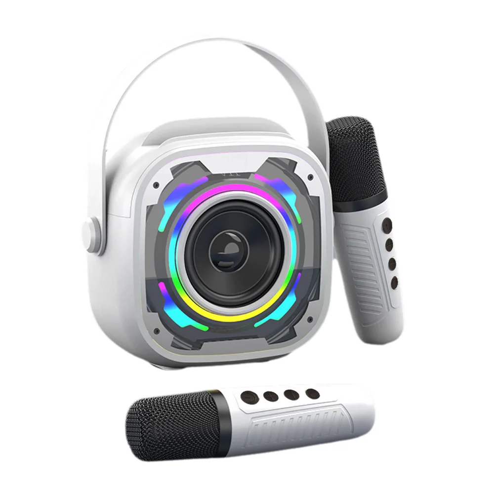 Портативна караоке система KTV V11 з двома мікрофонами Bluetooth 1200 мАг LED підсвічування 5 Вт
