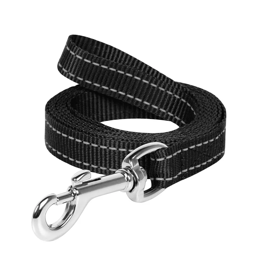 Повідець для собак 20 мм 200 см нейлоновий чорний Dog Extreme