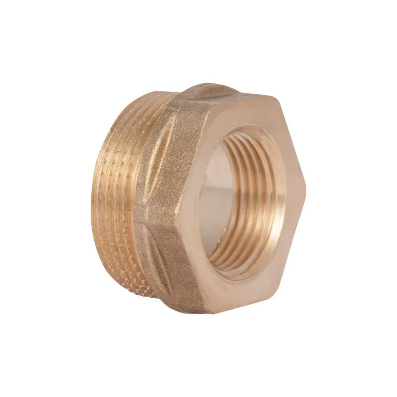 Редукційна футорка 1 1/2"x1" латунна Thermo Alliance 58х58х23 мм