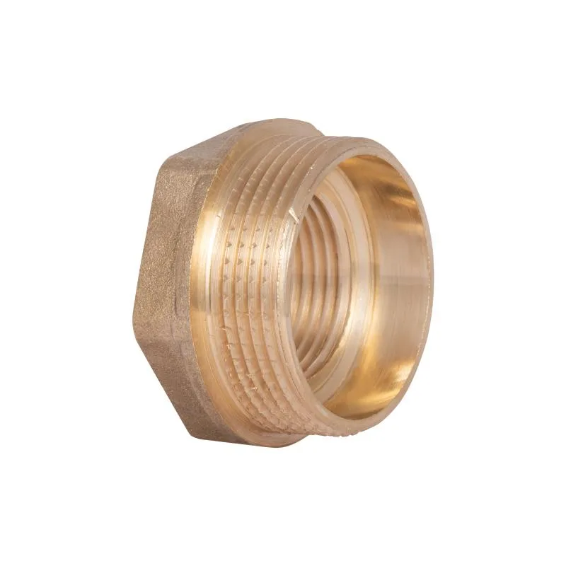 Редукційна футорка 1 1/2"x1" латунна Thermo Alliance 58х58х23 мм