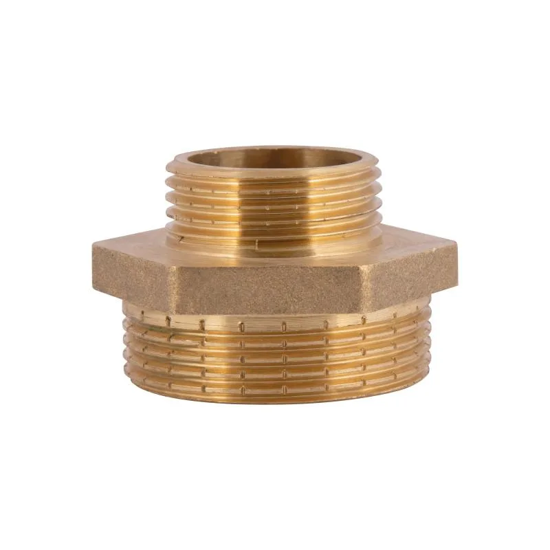 Ніпель редукційний 1 1/2"x1" латунний для опалення та водопостачання
