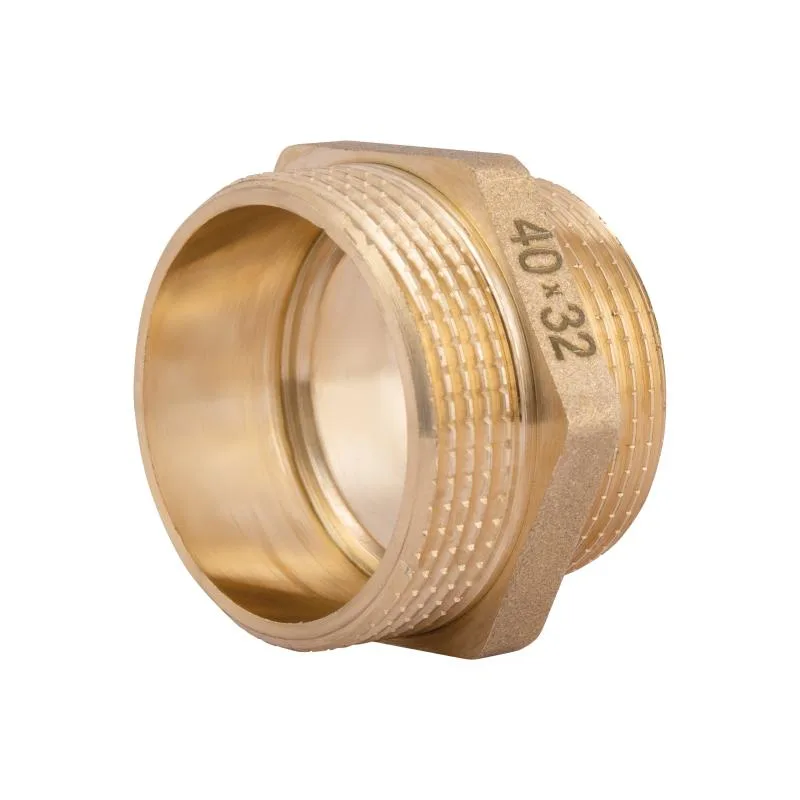 Ніпель редукційний 1 1/2"x1 1/4" зовнішня різьба латунь Thermo Alliance Standart