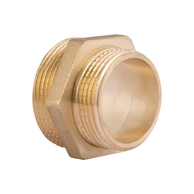 Ніпель редукційний 1 1/2"x1 1/4" зовнішня різьба латунь Thermo Alliance Standart