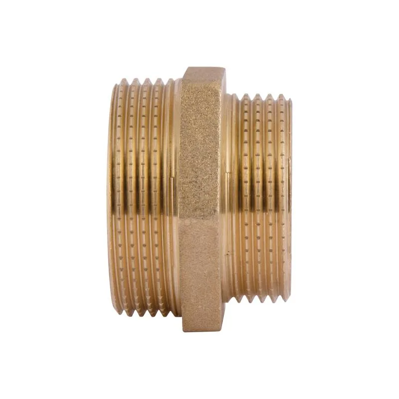 Ніпель редукційний 1 1/2"x1 1/4" зовнішня різьба латунь Thermo Alliance Standart