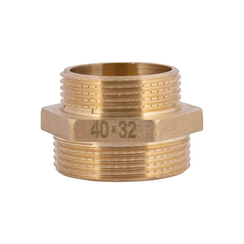 Ніпель редукційний 1 1/2"x1 1/4" зовнішня різьба латунь Thermo Alliance Standart