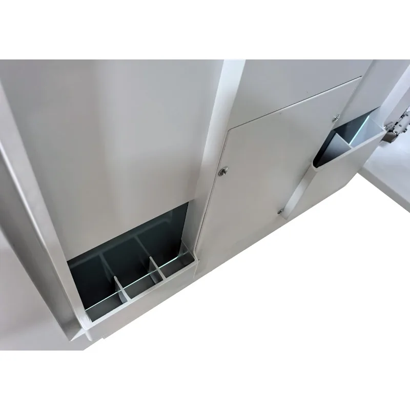 Дзеркальна шафка OLIVARY 70x70 см ПВХ Білий з LED Touch регулятором яскравості