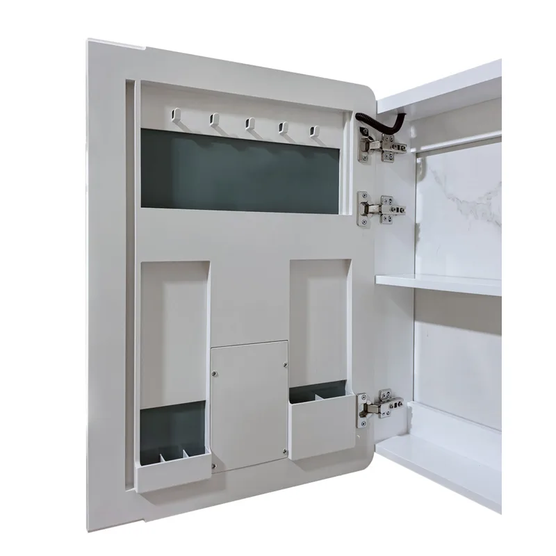 Дзеркальна шафка LED Touch Mixxus Premium 60x70 см ПВХ Білий з регулятором яскравості