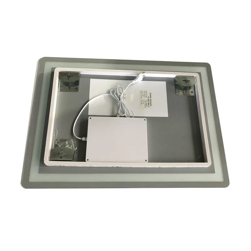 Дзеркало настінне ZERIX LED Touch 70x50 см з підсвічуванням ПВХ-рамка Anti-fog