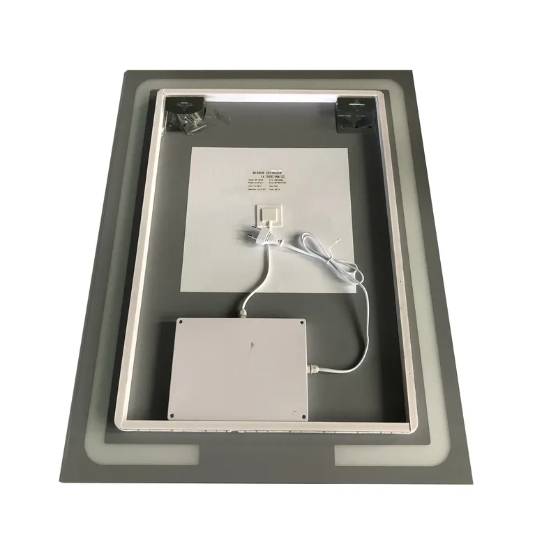 Зеркало настенное LED Touch PRIME MR02 60x80 см Безмедная ПВХ-рамка Белое