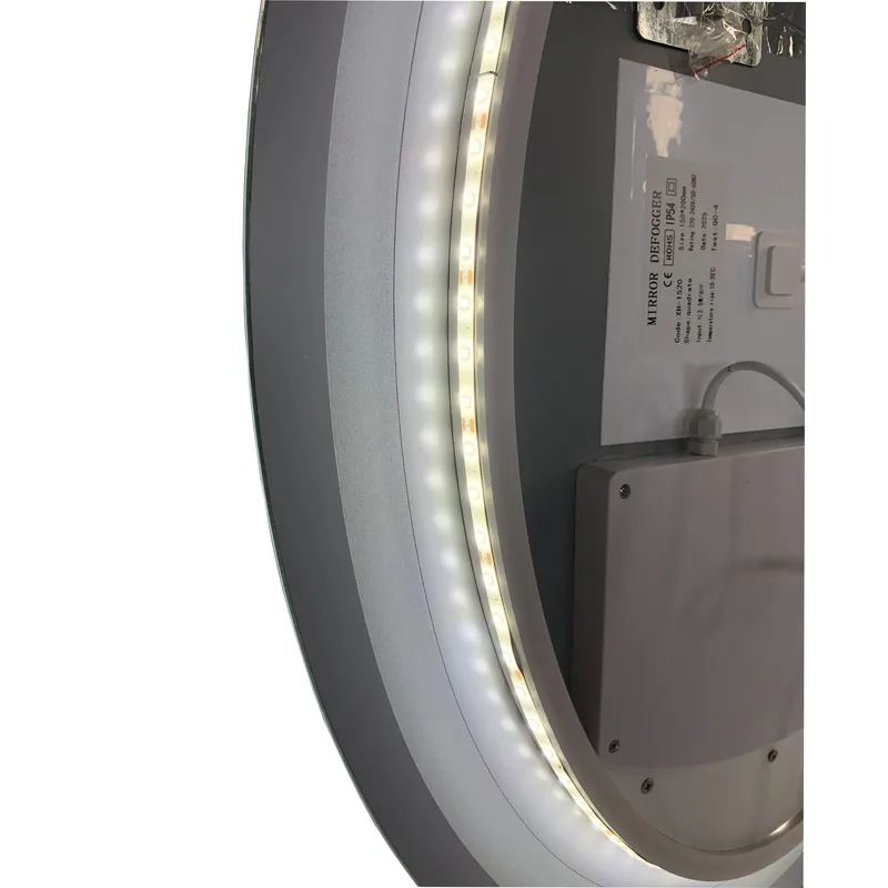 Дзеркало настінне LED Touch ZERIX FUSION 50х70 см без обрамлення біле