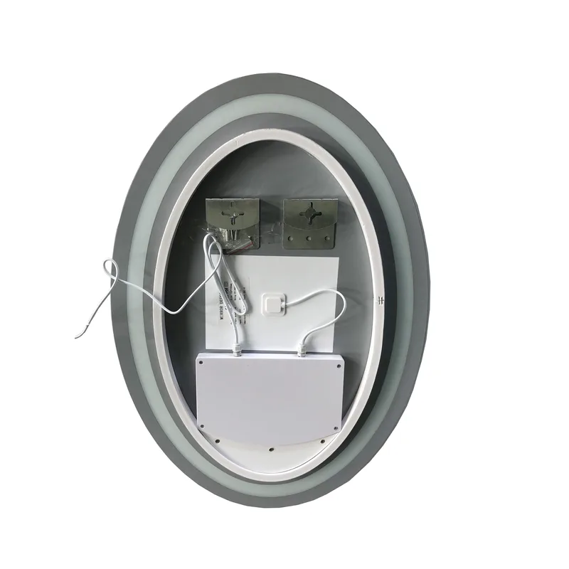 Дзеркало настінне LED Touch ZERIX FUSION 50х70 см без обрамлення біле