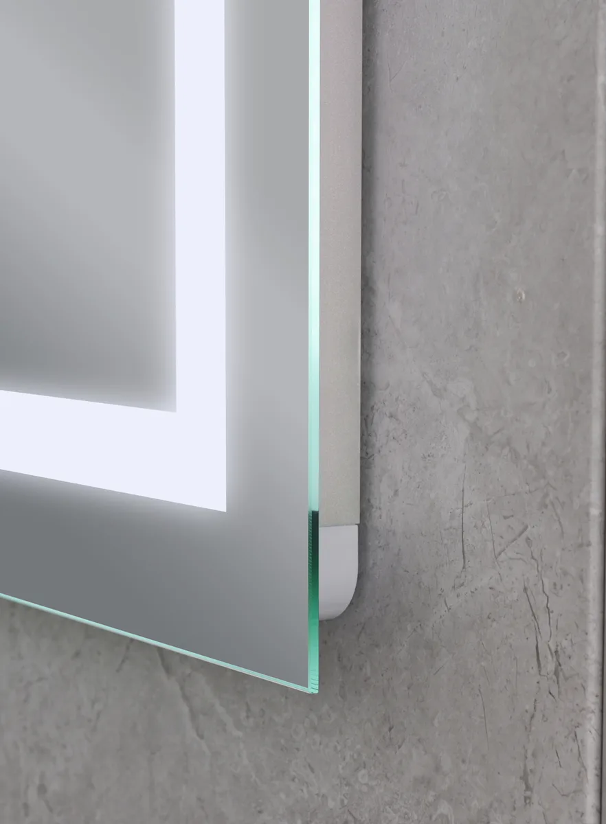 Дзеркало настінне LED Touch 80х60 см алюмінієве безмідне з підігрівом IP44