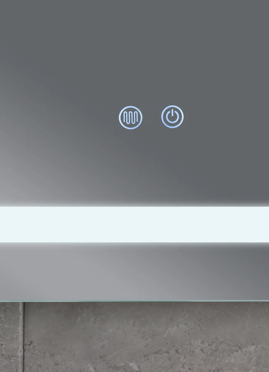 Зеркало настенное LED MIXXUS STYLE MR13 70x50 см алюминиевое белое