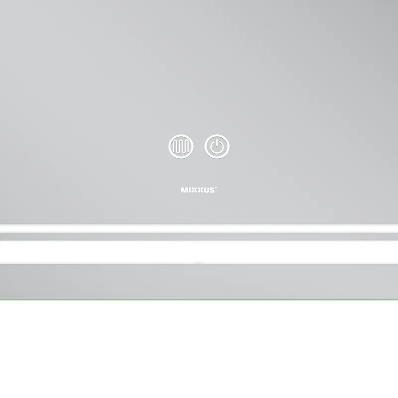 Дзеркало настінне QUADRO MR20-100x70 см без обрамлення скло 5 мм з LED підсвічуванням біле