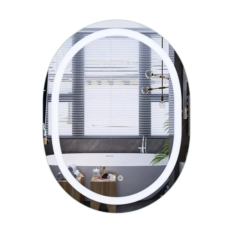 Дзеркало настінне LED MIXXUS PREMIUM ELLIPSE 80x60 см алюмінієве антизапотівальне
