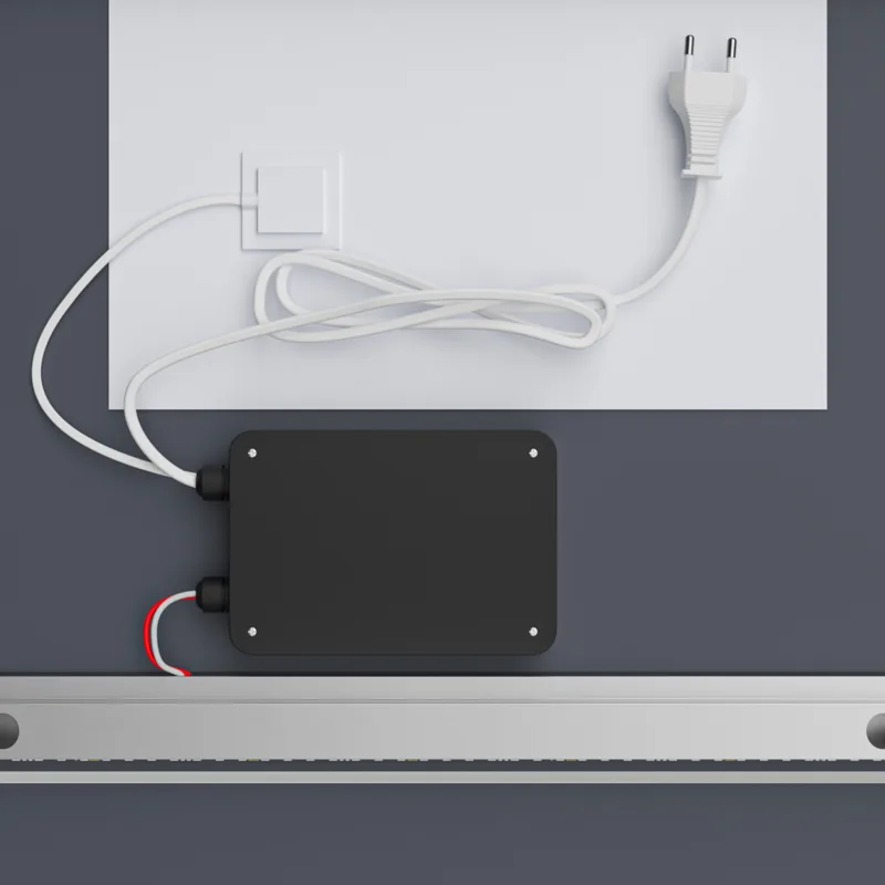 Дзеркало настінне Mixxus CUBIC MR14 LED Touch 70x50 см безмідне біле