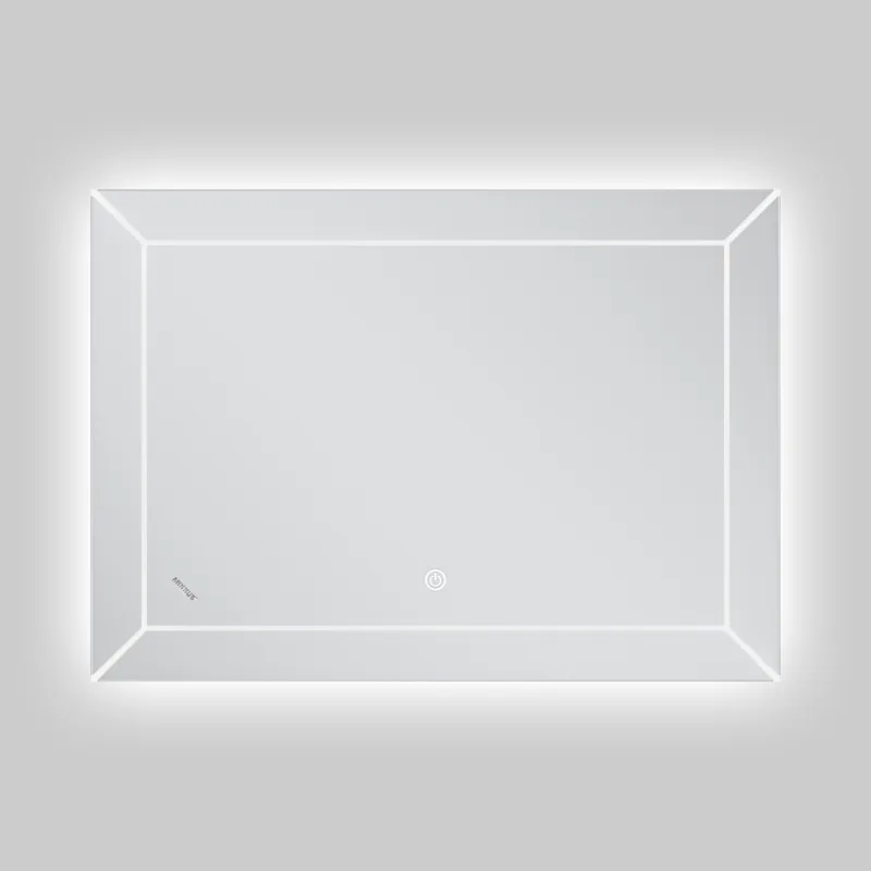 Дзеркало настінне Mixxus CUBIC MR14 LED Touch 70x50 см безмідне біле