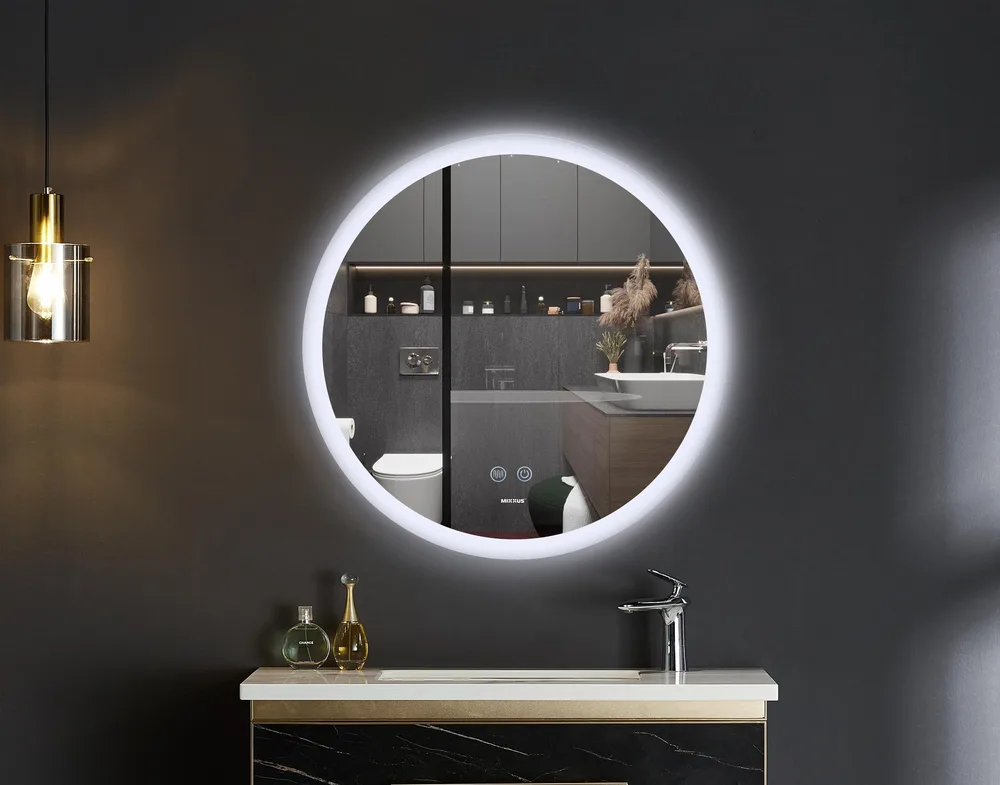 Дзеркало настінне LED Touch Mixxus PLAIN MC11-60 60 см алюмінієве біле