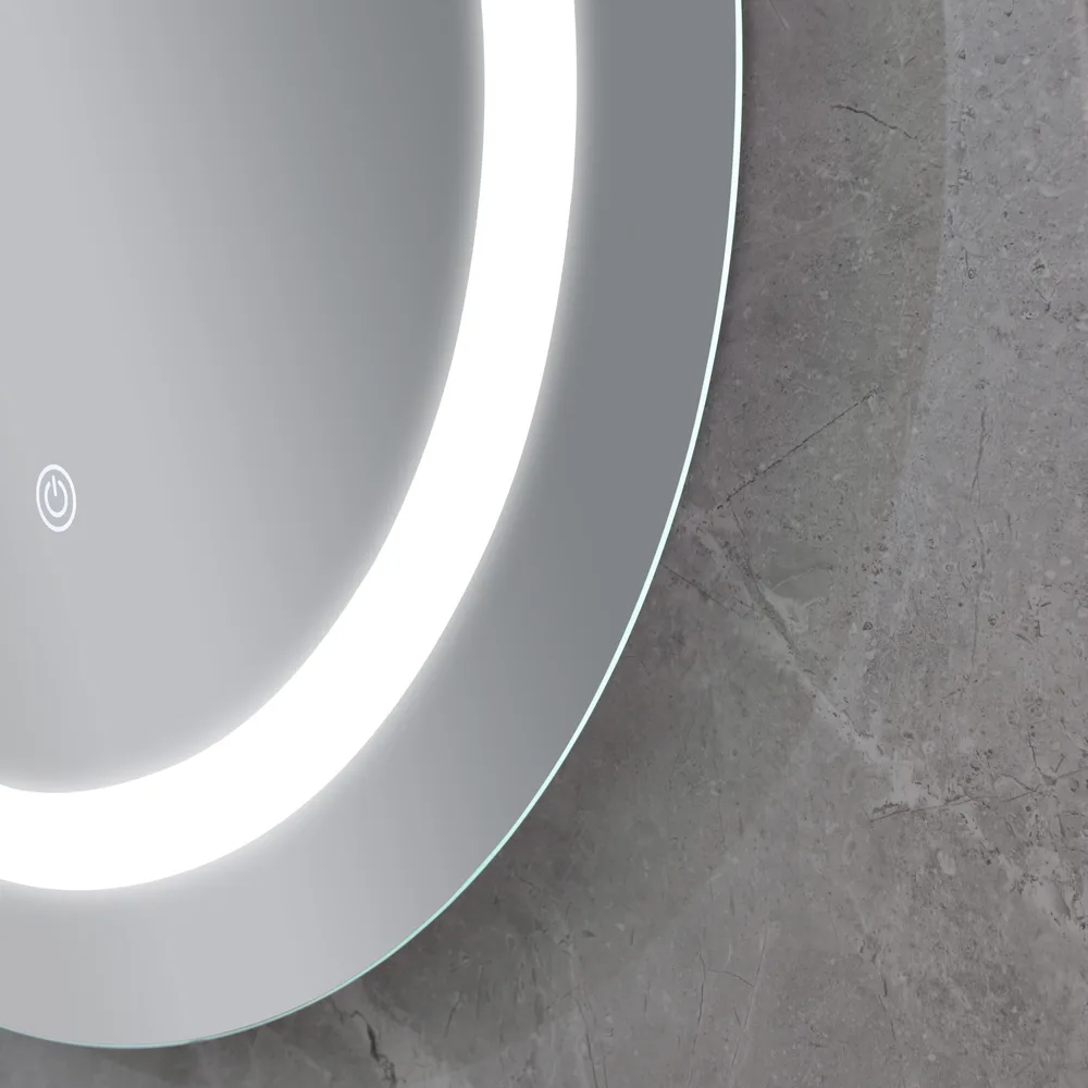 Дзеркало настінне LED Touch PLAIN MC03-60 60 см Кругле Без обрамлення Біле