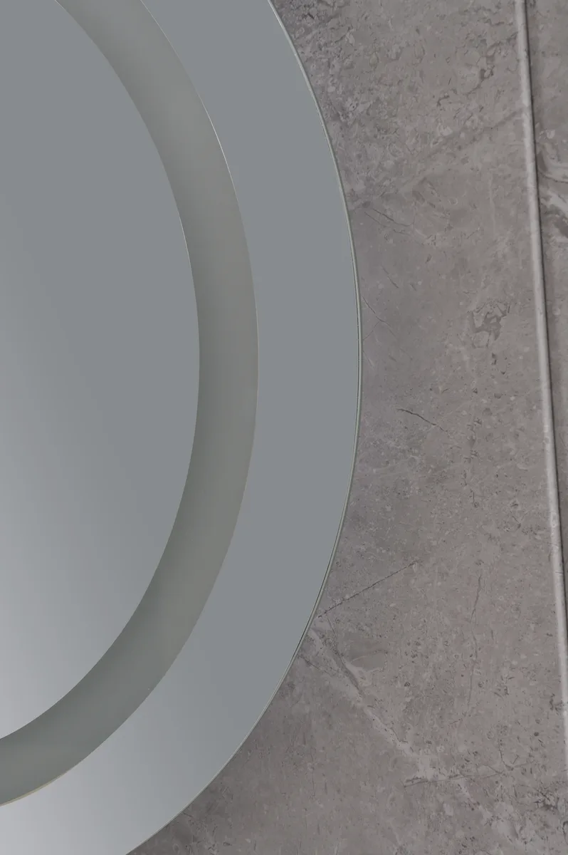 Дзеркало кругле Mixxus PLAIN MC02-80 LED Touch 6000K 80 см безмідне з димером та антизапотівачем