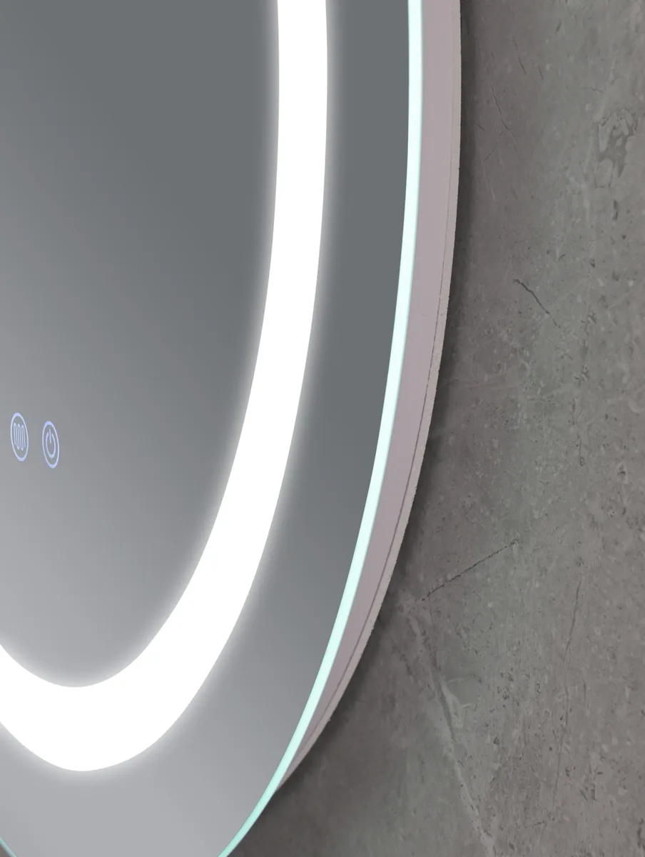Дзеркало настінне LED MIXXUS PLAIN MC02-60-CASE 60х80 см алюмінієве без обрамлення