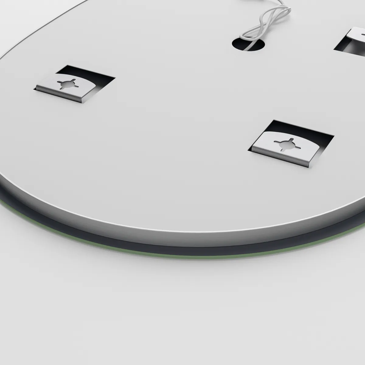 Дзеркало настінне овальне LED Touch 90х70 см алюмінієве ELLIPSE з димером