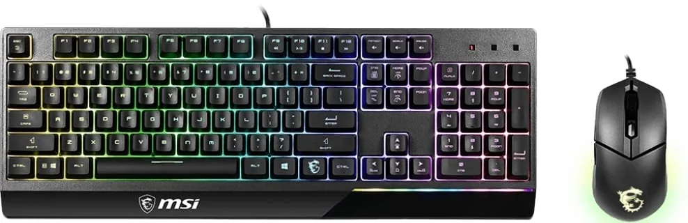 Комплект клавіатура та миша MSI Vigor GK30 COMBO UA USB, EN/UKR/RU, RGB, чорний