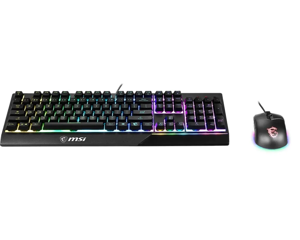 Комплект клавіатура та миша MSI Vigor GK30 COMBO UA USB, EN/UKR/RU, RGB, чорний