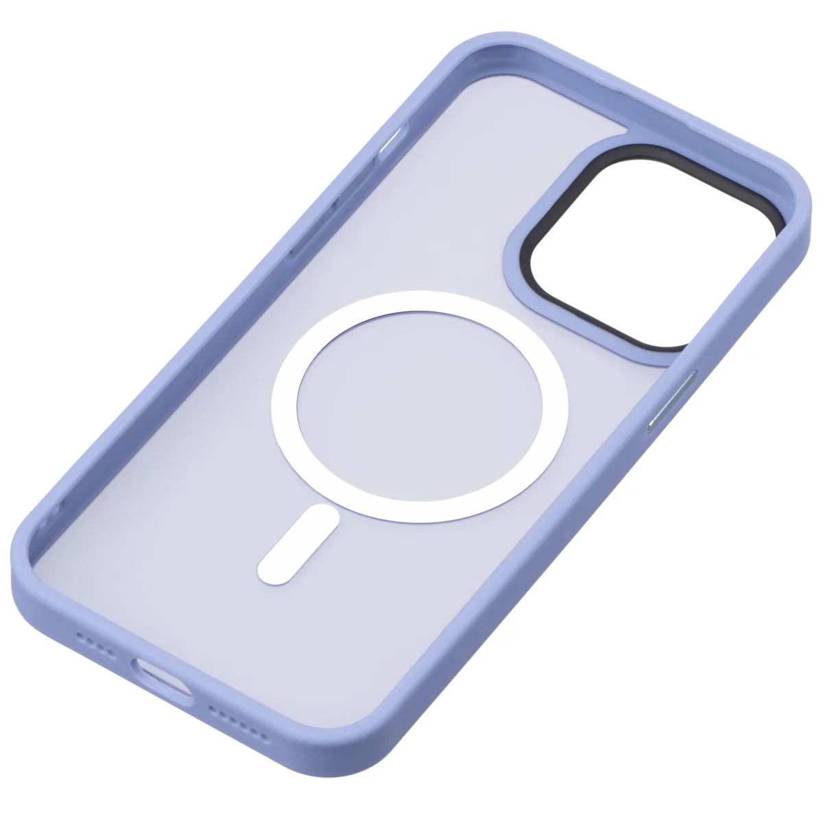 Чохол 2Е Basic для iPhone 15 Pro , Soft Touch MagSafe Cover, синій світлий