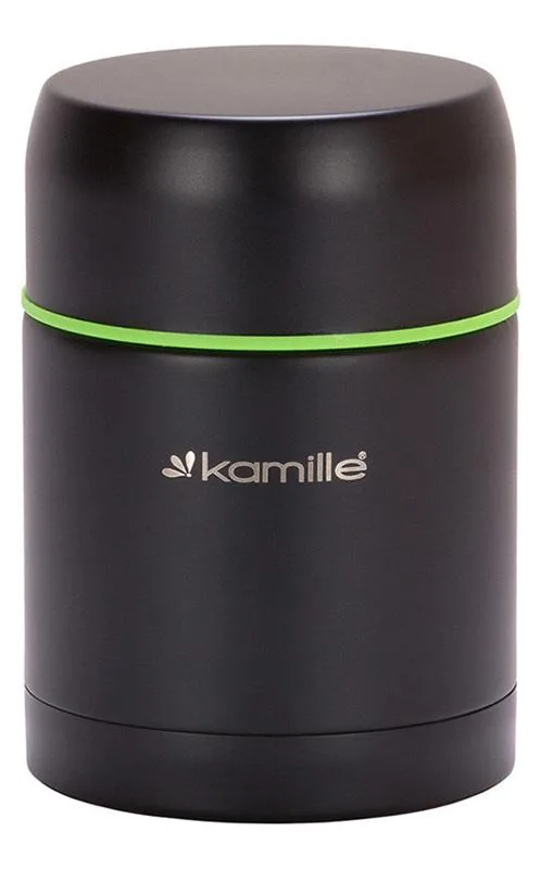 Термос харчовий Kamille нержавіюча сталь 500 мл чорний
