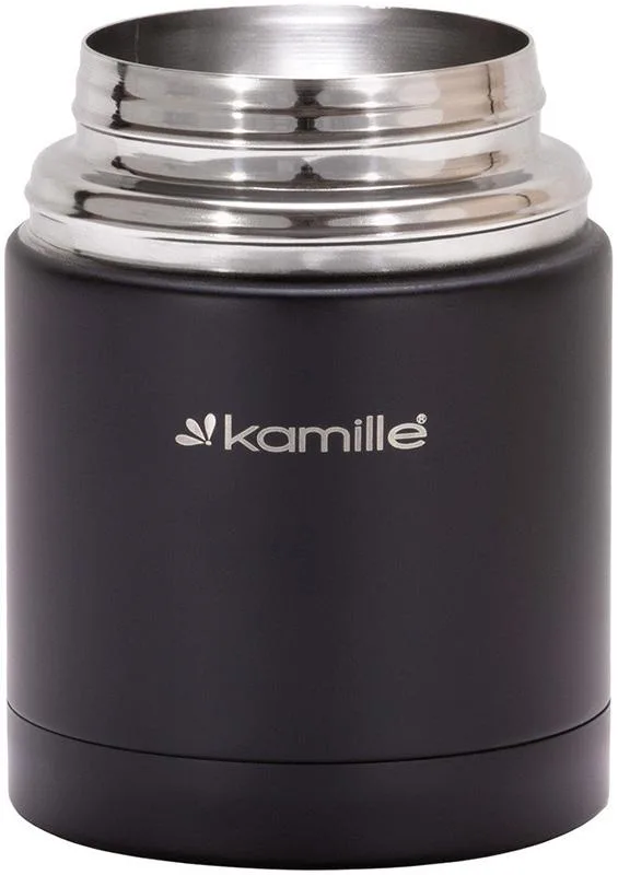 Термос харчовий Kamille нержавіюча сталь 500 мл чорний