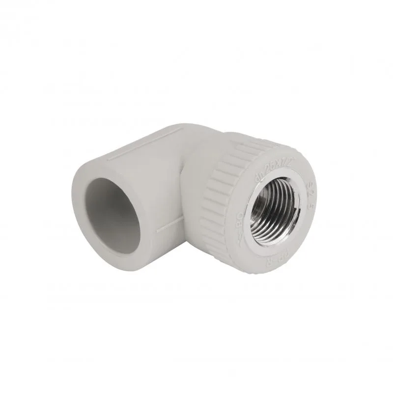Уголок PPR 25x1/2" 90° ВР Серый Полипропилен Латунь