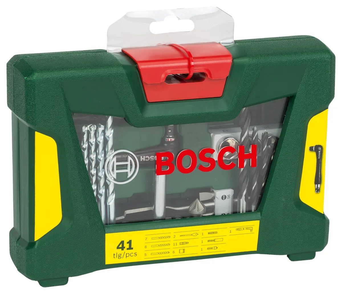 Набір оснастки Bosch 41 шт для свердління та загвинчування в металеві дерев'яні поверхні