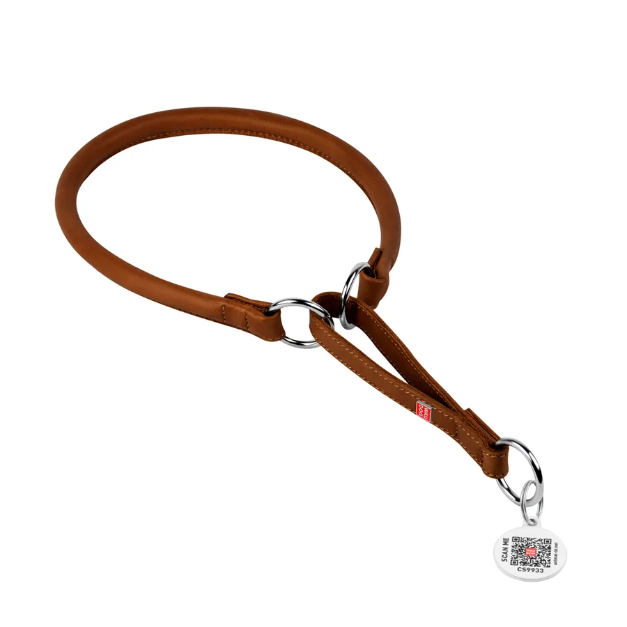 Нашийник WAUDOG Soft шкіряний 51-60 см 13 мм коричневий