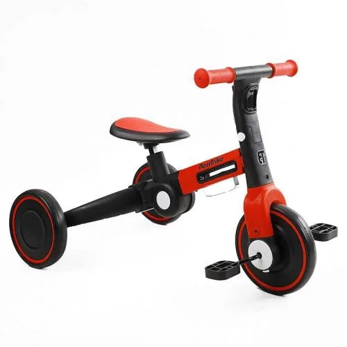 Триколісний велосипед Best Trike з EVA колесами для дітей, що трансформується у велобіг з підсвічуванням