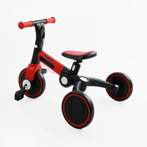 Триколісний велосипед Best Trike з EVA колесами для дітей, що трансформується у велобіг з підсвічуванням