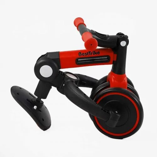 Триколісний велосипед Best Trike з EVA колесами для дітей, що трансформується у велобіг з підсвічуванням
