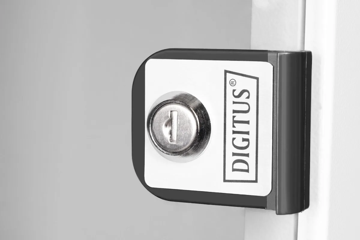 Шафа DIGITUS 10", 12U, SOHO PRO, скляні двері, 315x300 мм, 30кг максимально, сіра