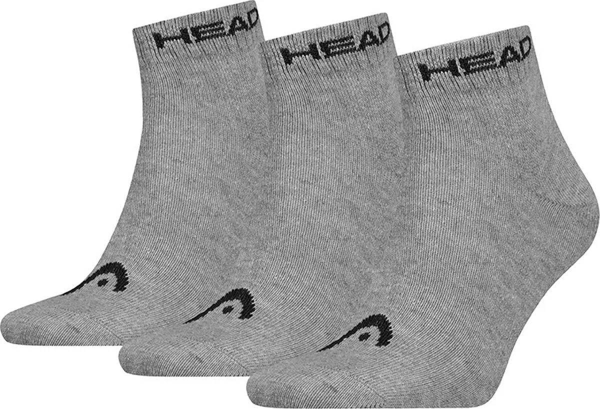 Шкарпетки Head бавовна 39-42 сірі чоловічі 3 пари