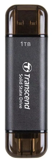 SSD накопичувач Transcend 1TB Portable USB Type-C/A Сірий