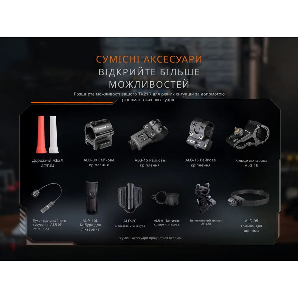 Тактический фонарь Fenix алюминий 153,5х36х25,4 мм белый